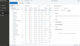 HCL AppScan Standard List of found vulnerabilties