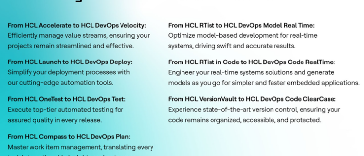 HCL DevOps Sofware rename